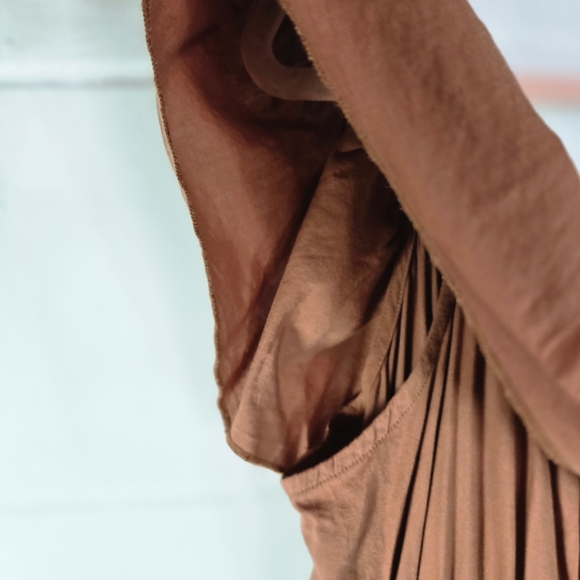 Old Navy Waist Defined Ruffled Off Shoulder Smocked Maxi Dress - Picture 9 of 11